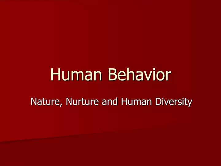 human behavior