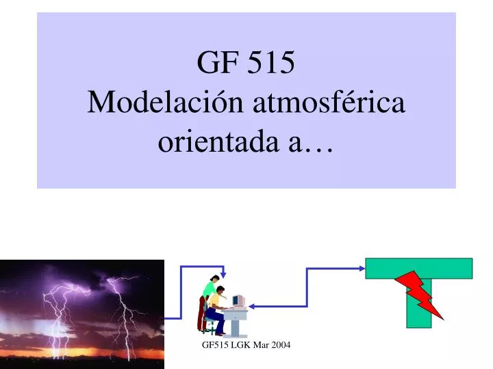gf 515 modelaci n atmosf rica orientada a