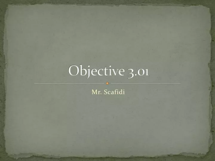 objective 3 01