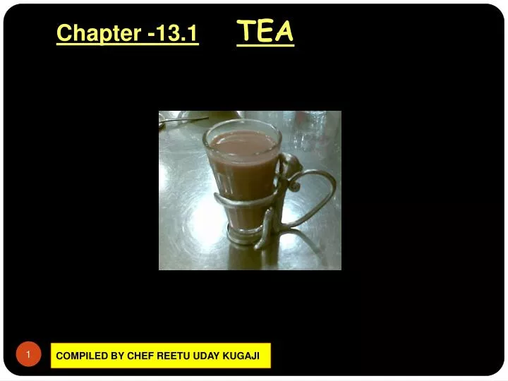 chapter 13 1 tea