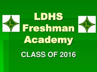 LDHS Freshman Academy