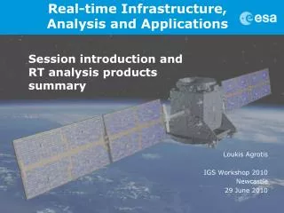 Real-time Infrastructure, Analysis and Applications