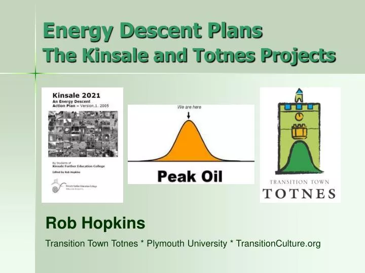 energy descent plans the kinsale and totnes projects