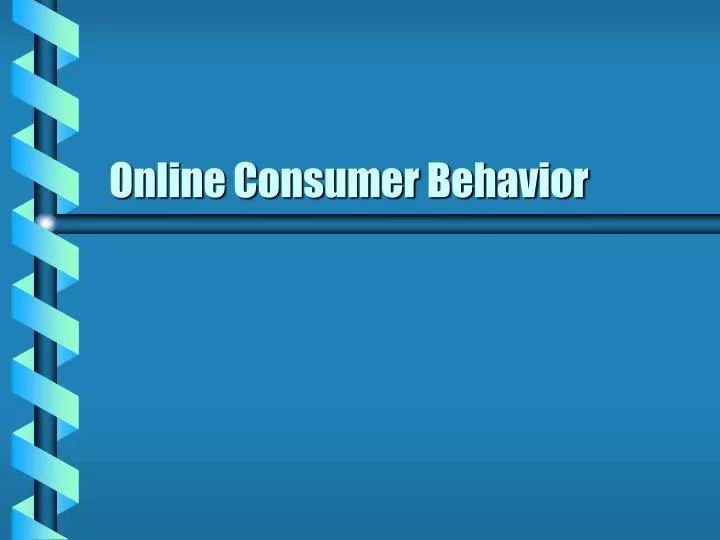 online consumer behavior