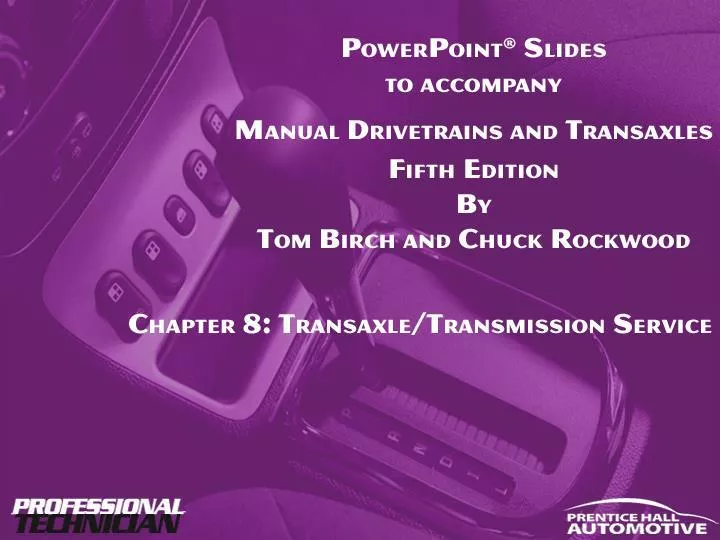 manual drivetrains and axles fourth edition