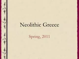 Neolithic Greece