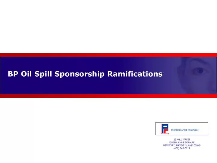bp oil spill sponsorship ramifications