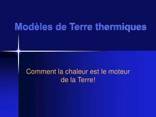 mod les de terre thermiques