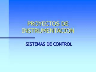 proyectos de instrumentacion