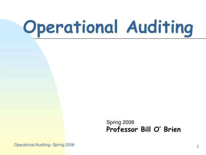 operational auditing