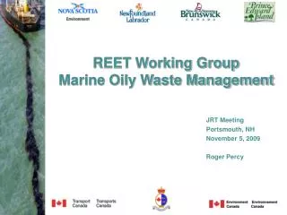 REET Working Group Marine Oily Waste Management