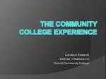 The Community College Experience