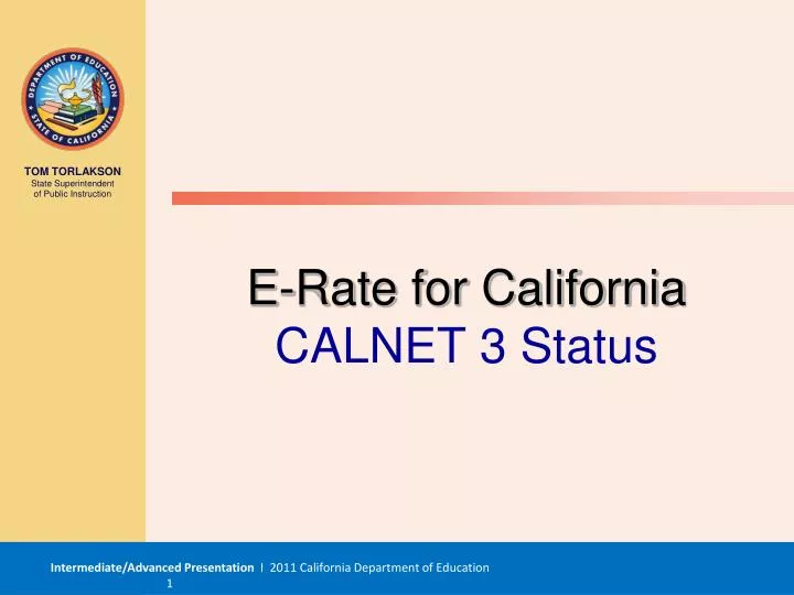 e rate for california calnet 3 status