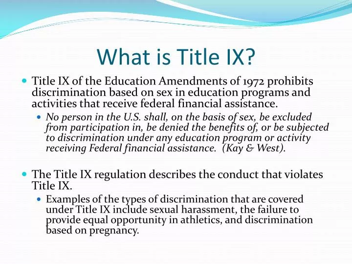 what is title ix