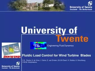 Fluidic Load Control for Wind Turbine Blades