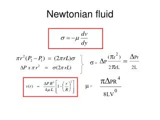 Newtonian fluid