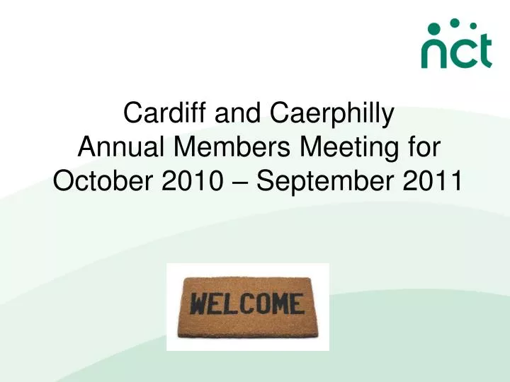 cardiff and caerphilly annual members meeting for october 2010 september 2011