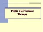 Peptic Ulcer Disease Therapy - slide 1