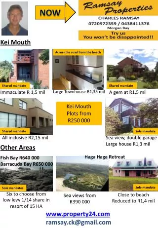 Close to beach Reduced to R1,4 mil