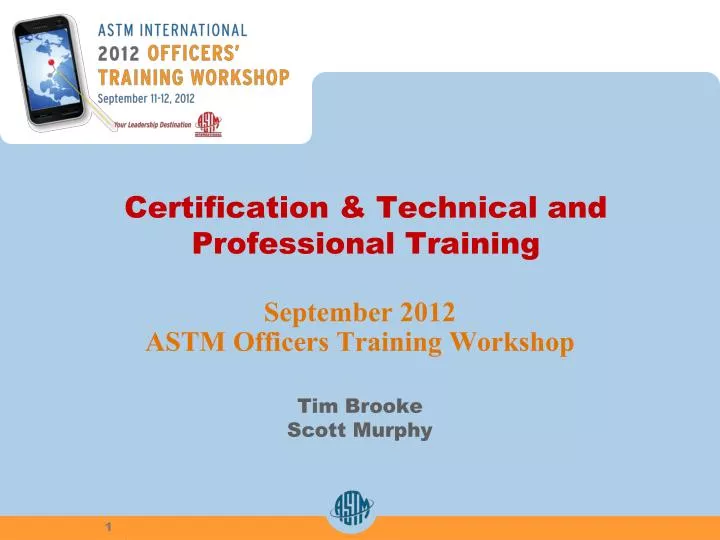 certification technical and professional training