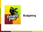 Budgeting - slide 1