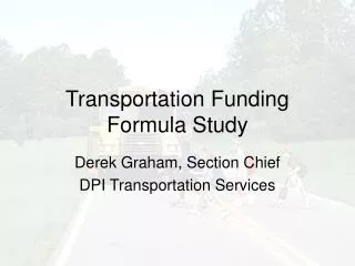 Transportation Funding Formula Study