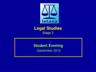 Legal Studies Stage 2