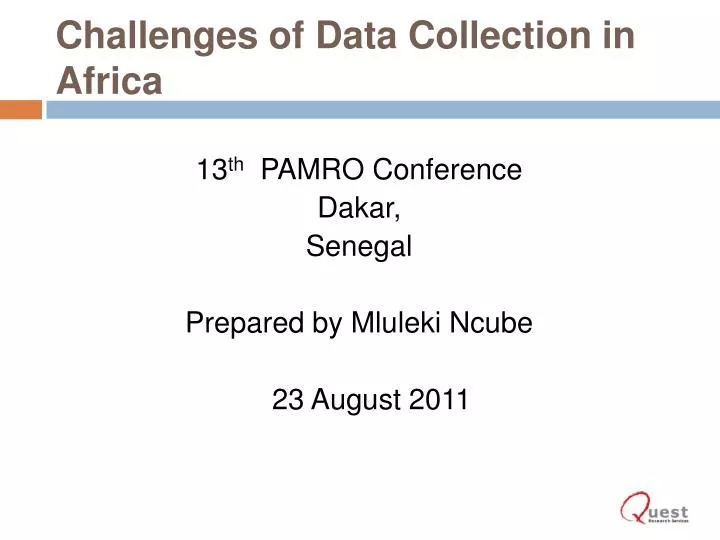 challenges of data collection in africa