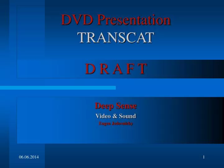 dvd presentation transcat