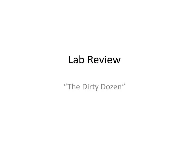 lab review