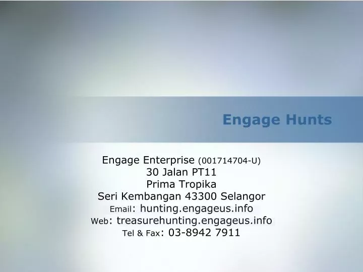 engage hunts