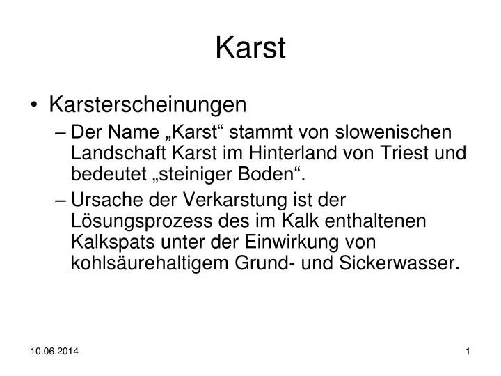 karst