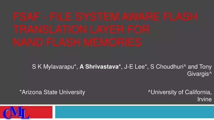 fsaf file system aware flash translation layer for nand flash memories