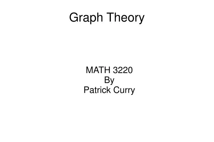 math 3220 by patrick curry