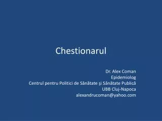 chestionarul