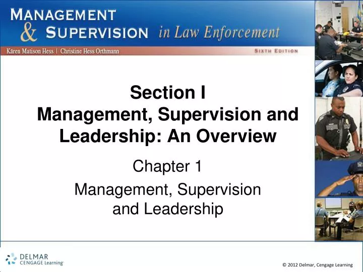 section i management supervision and leadership an overview