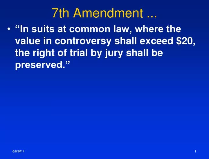 7th amendment
