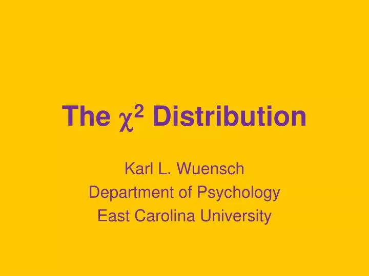 the 2 distribution