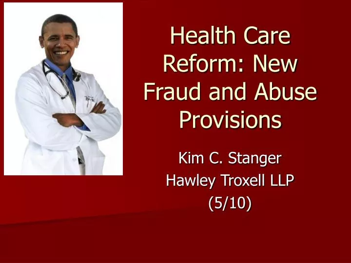 health care reform new fraud and abuse provisions