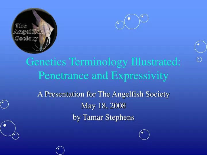 genetics terminology illustrated penetrance and expressivity