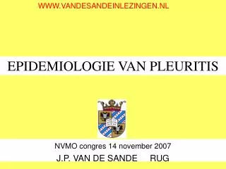 epidemiologie van pleuritis