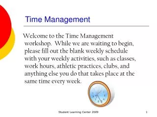 Time Management