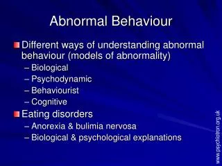 abnormal behaviour