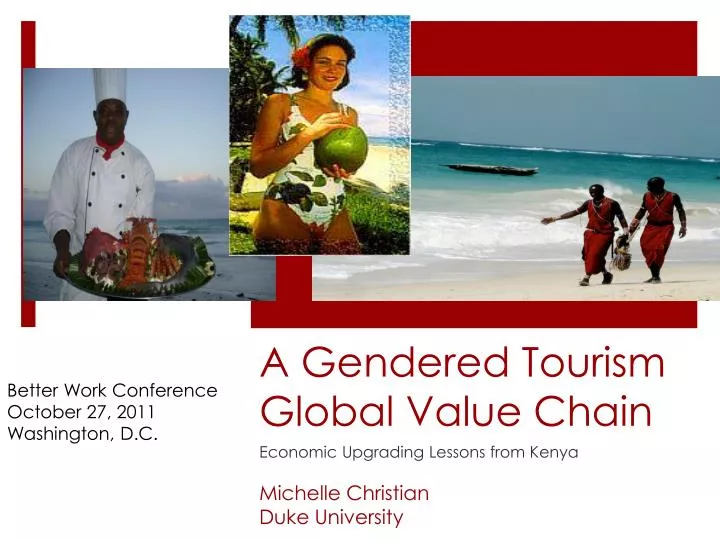 a gendered tourism global value chain