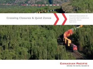 Crossing Closures &amp; Quiet Zones