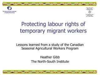 Protecting labour rights of temporary migrant workers
