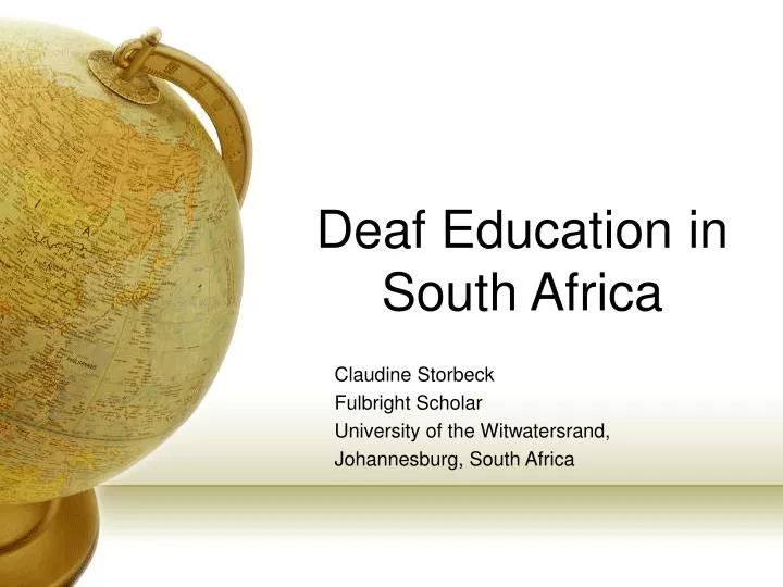 deaf education in south africa
