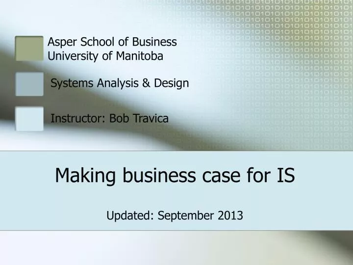 making business case for is