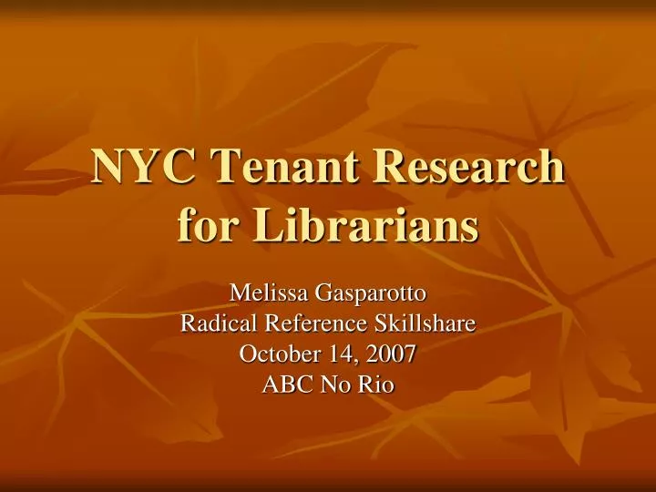 nyc tenant research for librarians
