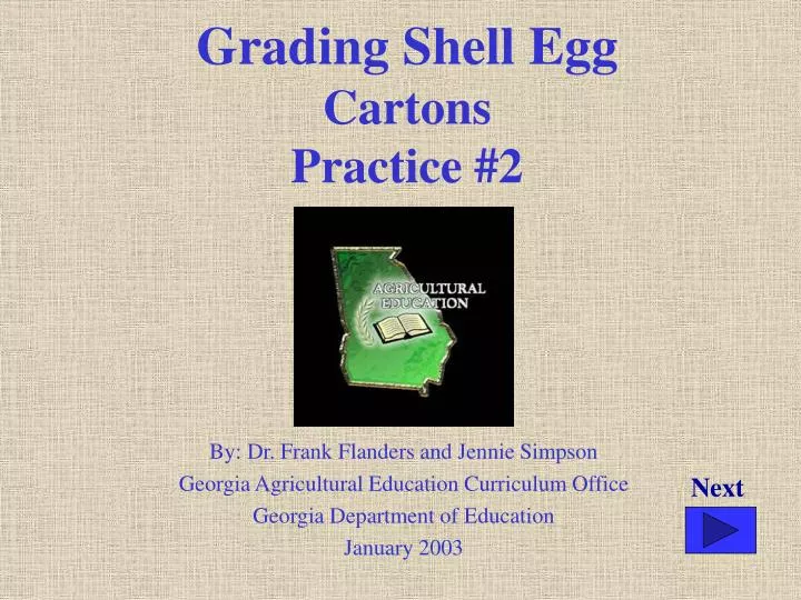 grading shell egg cartons practice 2